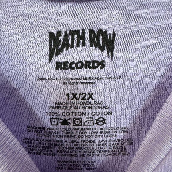 Death Row Records LBC Low Rider Rap Record Label Tee 1X/2X - Picture 4 of 4